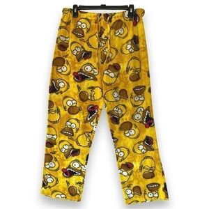 OMAR Simpson The Simpsons Men's Micro Fleece Pajama pants yellow